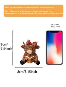 可爱咖啡牛雕塑套装 - 趣味树脂装饰品，适用于客厅/办公桌，咖啡主题家居装饰，创意桌面摆件礼品，适用于客厅、卧室、书房、婚礼派对、节日氛围、情人节、结婚礼物、最佳节日礼物、展示架装饰、生日礼物、毕业礼物 - 多色 - 查看 10