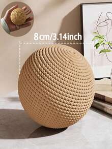 1个猫玩具猫球，超级好玩，可缓解猫咪无聊，供猫咪咀嚼、玩耍和抓挠。 - 彩色 - 查看 13