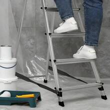 2pcs/4pcs Heavy-Duty Anti Slip Ladder Bench Feet Suitable For Telescopic Ladders - Replaceable Anti Slip Hat With Textured Tread, Durable Plastic Anti Slip Design At The Tip, Suitable For Indoor And Outdoor Use, Stable Fit, Fiberglass Ladder - Multicolor - View 3