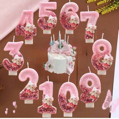 Popular And Adorable Birthday Candles, Exquisite Cake Decoration Candles, Candles With Numbers From 0 To 9, Cute Cartoon Birthday Candles, Party Small Gifts