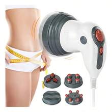 Masajeador De Celulitis Eléctrico Infrarrojo De Mano-4 En 1 - Rojo y blanco - Ver 1