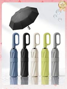 1pc Foldable Travel Golf Umbrella, Sun Umbrella UV Protection, Compact & Portable, Easy Open/Close, Anti-UV, Backpack Friendly, Car Sunshade, Outdoor Sun & Rain Protection,Spring Summer Picks,Brides Maid Gifts,Room,Bedroom Deccor,Bedroom Deccor,Beach,Travel,For Men,For Women,Vacation - Multicolor - View 8