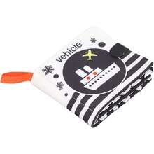 Libro de Tela para Niños, BusoTh - Libro Suave en Blanco y Negro para Bebés que Desarrolla Habilidades Cognitivas, Resistente al Desgarro con Papel Sonajero,40964700 - Granate - Ver 5