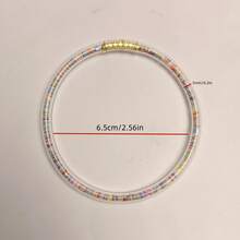 5pcs/Set Fashion Jelly Bangles Bracelet For Women Moon Stars Heart Round Charms Bracelet - Multicolor - View 3