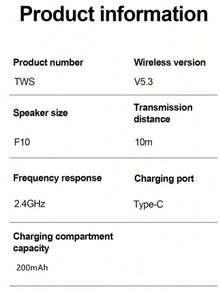 Q87 Retro TWS Wireless Bluetooth Earphones With Battery Display, Long Endurance, Clip On Ear Noise Reduction, Comfortable - Multicolor - View 3