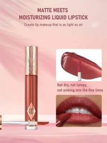 Charlotte Tilbury Airbrush Flawless Matte Finish Liquid Lipstick #Pillow Talk Blush Matte，6.8ml/0.22 Oz | 超柔雾面配方，打造柔焦丝绒妆效 | 持久不拔干的哑光唇色 | 显色度高，丝滑触感 - Walk of No Shame Blur - 查看 3