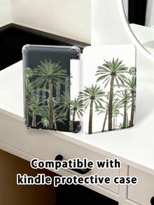 Plant Coconut Tree Pattern Tablet Case Compatible With Air 11-Inch M3 2025 / M2 2024, Air 5th Generation 2022 , (A16) 11 Inch 11th Generation 2025,Compatible With Samsung Galaxy Tab,Kindle Paperwhite 12th Gen 2024, Clear Back ,Fashion Pattern Protective Case,Autlueomatic Sleep And Wake-Up Function, Airbag Protection, Suitable For Gifts And Office Use - Multicolor - View 9