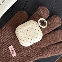 Ốp tai nghe phong cách retro tối giản màu be chấm bi có móc treo, vỏ tai nghe dễ thương tương thích với thế hệ thứ 4, thứ 2, thứ 3, Pro thế hệ thứ 3, Pro thế hệ thứ 2, ốp bảo vệ kiểu Hàn Quốc dành cho nữ. - Nhiều màu - Xem 14