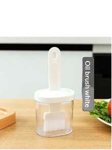 1 chiếc cọ phết gia vị đa năng bền bỉ, màu ngẫu nhiên, làm từ silicon và nylon, chịu nhiệt, kèm lọ đựng dầu, thích hợp cho nấu ăn tại nhà/nướng lò/dã ngoại ngoài trời, lông mềm không làm hỏng dụng cụ nấu nướng, dễ vệ sinh, quà tặng tuyệt vời cho Ngày của Mẹ/lễ tốt nghiệp, vật dụng cần thiết trong nhà bếp. - Nhiều màu - Xem 15