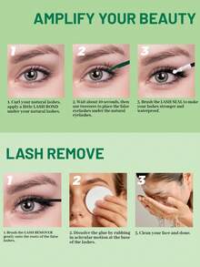 LASHSUN Eyelash Glue Kit, Includes Eyelash Glue, Makeup Remover, And Tweezers, Waterproof, Suitable For Beginners To Do Eyelash Extension At Home, 4-In-1 Set - Black - View 8