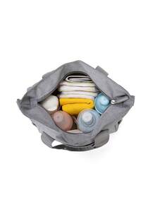 1 件装婴儿纯色新款尼龙时尚旅行大容量多功能妈妈包，可作单肩包、手提包、斜挎包，可挂在婴儿车上，适合日常旅行 - 彩色 - 查看 7