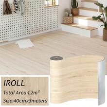 1pc Self-Adhesive Wood Grain Floor Sticker Thickened Wall Sticker ForLiving Room Bathroom Kitchen Metope Home Decor Floor Sticker - 001 - View 13