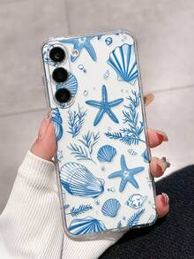 1 chiếc ốp lưng điện thoại thời trang in hình sao biển và vỏ sò, dày dặn, chống sốc, phủ lớp trong suốt, tương thích với iPhone 16/11/16pro/16plus/16promax/16e/15Promax/13/14/12/XS/XR/7G/8P, Galaxy S25/S25PLUS/S25 Ultra/A16/A36/A26/A56/A50/A12/A32/A52/A72/A51/A21S/A13/A14/S24/S24PLUS/S24Ultra,S22/A52/A53/A54/A55/, 11/12Pro/12/12X/13Pro/14Pro/15Pro/, 10/9/Note9/12c/Note11pro/Note8Pro - Nhiều màu - Xem 3