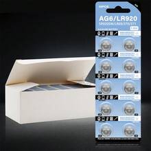10-100pcs Brand New High Quality AG6 Button Cell Batteries, 1.55V Alkaline Button Batteries 371 SR920SW LR920 SR927 370 L921 LR69 SR920