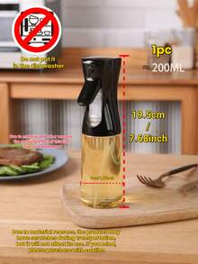 1个二合一手持式喷油瓶，集喷油和倒油功能于一体，可用作橄榄油喷雾器和油壶，减少油溅到炊具上，厨房用油壶，适用于烹饪、烧烤、空气炸锅、烘焙、沙拉、花园浇水、家居清洁等，颜色随机。 - 彩色 - 查看 19
