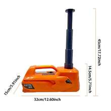 5 Ton/12V Electric Hydraulic Jack, With Built-In Safety Hammer And LED Light, Lifting Range: 6.1~17.7 Inches, Suitable For Cars, SUVs, And Small Trucks Portable Jack Kit - Orange - View 12