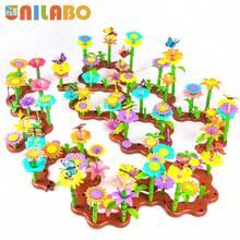 Flower Stacking Toy, Garden Building Blocks Toy, STEM Education Activity Toy For Preschool Children, Perfect Holiday Birthday Gift From Mom To Kids - 彩色 - 查看 1