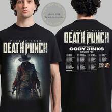 Five Finger Death Punch 20th Anniversary World Tour 2026 North America T Shirt - màu đen - Xem 1