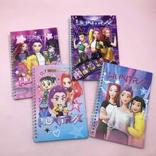 女团螺旋笔记本，高品质学生周边产品 - 彩色 - 查看 3