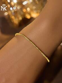 SYMFNY 1条925纯银雪花链手链，圣诞礼物，优雅简约女士首饰，生日/情人节礼物，奢华小众设计，适合日常佩戴、派对、约会 - 手鍊 - 查看 8