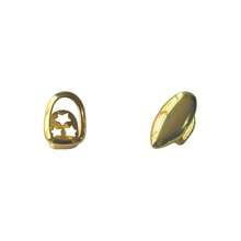 1 Set Punk Style Hollow Single Fang Tooth Hollow Bottom Teeth Grillz, Unisex Daily Wear, Festival Party Accessory - Multicolor - View 6