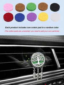 Car Air Vent Clip – Dreamcatcher Tree Of Life Design & Silver Feather Charms, Stainless Steel Aroma Diffuser For Car Interior, Decorative Fragrance Holder,Car Air Vent Interior Accessories - Dreamcatcher Aromatherapy - View 7