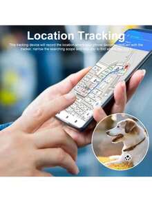 迷你智能GPS追踪器，适用于钥匙、宠物（狗、猫），蓝牙防丢提醒，兼容iOS/安卓系统 - 彩色 - 查看 7