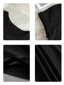 Top de Festa de Carnaval, com Design de Estampa Festiva de Bandeira - Parte Superior de Gola Redonda de Manga Curta com Estampa de Bandeira, Adequada para Carnavais, Festas a Fantasia e Eventos Temáticos (Adequada para Primavera, Verão e Outono), Roupa Casual Lavável em Máquina, Perfeita para Carnaval e Festas a Fantasia.Roupas de Dia dos Namorados para Mulheres, Roupas Plus Size para Mulheres, Dia dos Namorados Preto - Preto - Visão 10