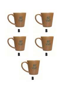 1pc 68ml Retro Mini Italian Espresso Cup, Ceramic Letter Decor Small Tea Cup, Suitable For Coffee Shop, Home Coffee Maker, Afternoon Tea, Gift - Multicolor - View 16