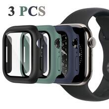 [3 Packs] Case Compatible With Apple Watch Case Series SE Ultra 11/10/9/8/7/6/5/4/3/2/1 38MM 42mm 46mm 45mm 44mm 40mm 41mm 49MM With Tempered Glass Screen Protector,Hard PC Protective Bumper And Ultra-Thin Face Cover Compatible With Iwatch Series SE Ultra 11/10/9/8/7/6/5/4/3/2/1 - Black/Green/Midnight Blue - View 14