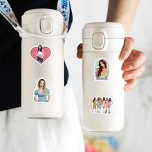 60 Pieces/Set Katseye Korean Pop Girl Group Stickers – And Vibrant Photo And Illustration Style Stickers Showcasing The Members Of This Rising Pop Group. Suitable For Use On Laptops, Smartphones, Water Bottles, Tablets, Suitcases, Scrapbooks - Multicolor - View 10