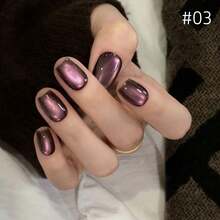 MANEL 10ml 冬季圣诞新款可爱黑色宝石猫眼美甲凝胶，黑色、白色、灰色、黑珍珠色、玻璃珠美甲沙龙用品 - 彩色 - 查看 7