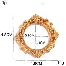 Perlmuttlackiertes Kamelie Harz Accessoire, flacher Boden ohne Löcher, selbstgemachte DIY Handyhülle, cremefarbene Glue Ohrringe, Haarclip, Haarband Dekoration - Gold - Übersicht 15