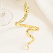 1pc Luxury Twisted Snake Bangle Bracelet, Suitable For Women's Daily Wear - Gold - View 6