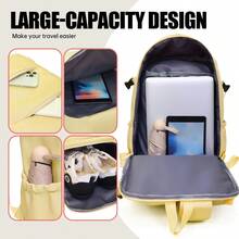 Myco Wizz Air And Ryanair Cabin Bag40*25*20cm, FAA-Approved Carry-On Backpack | Stylish Nylon Travel Backpack With Manual Pump/Airbag, Suitable For Men & Women, Weekend Trips, College Or Office Use - Multicolor - View 6