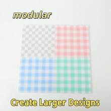 Pana-beads 1pc 2.6mm Mini Fuse Beads Pegboard With Lines Square Fuse Beads Pegboard Crafting Board Essential For DIY Jewelry Making Durable Plastic Pegboards Creative Handmade Projects - Multicolor - View 6