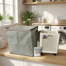 大容量可折叠收纳篮，实用塑料收纳箱，适用于浴室、洗衣房、瑜伽垫、零食、玩具及杂物，可用于客厅、卧室、家居收纳、厨房、宿舍、办公室等场所，也可作为收纳盒、篮子、整理器、房间收纳、垃圾桶、礼品篮、礼品盒、壁柜、家居装饰和厨房配件使用。 - 多色 2 - 查看 7