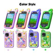 Kids Smart Phone For Girls, Kids Smart Phone Toys,Toddler Phone Toy With Dual Camera, 2.8" Touchscreen, 20 Games, MP3, Christmas Birthday Gift For Ages 3-10, Toddler Girl Toys - 藍色 - 查看 7