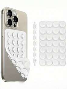 硅胶手机吸盘支架，1个装，免提手机支架，自拍视频手机指环支架，情人节礼物 - 彩色 - 查看 5