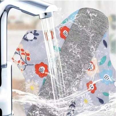 1pc Graphene Reusable Sanitary Pad, Designed For Menstrual Period, Effectively Prevents Urine Leakage, Comfortable And Non-Restrictive