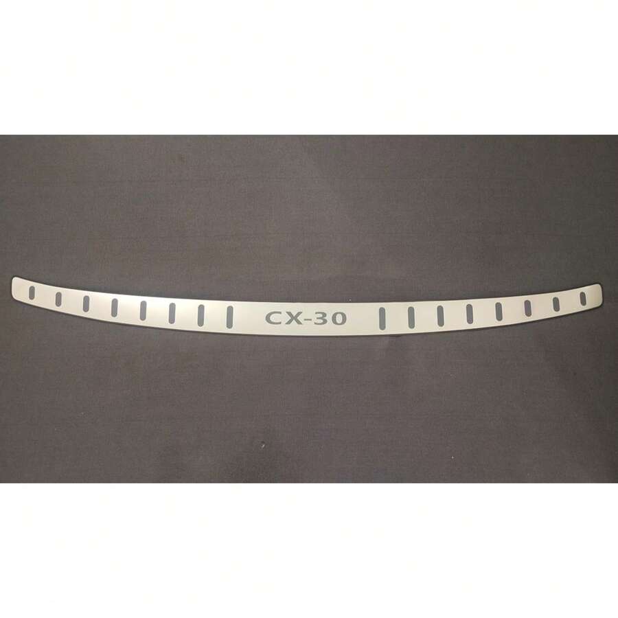 适用于CX30（2020-2026）的不锈钢后保险杠保护条，汽车配件，后备箱门槛防擦板 - A - 查看 1
