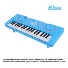 37键儿童教育多功能电子琴，双模式亲子互动便携式钢琴玩具，配件随机包含（不含电池，顾客需自备3节1.5V AA电池） - 彩色 - 查看 10