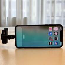 Adaptador OTG de Lightning a Tipo-C, convertidor multifuncional para auriculares, micrófonos y carga, compatible con iPhone y iPod - Negro - Ver 7