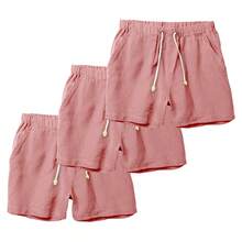 Set Of 3 Premium Linen Shorts For Men - Luxury Beachwear - 查看 1