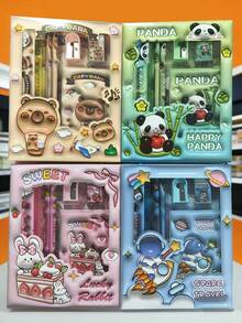 1 Set Adorable Stationery Gift Box, Water Vole Themed Learning Supplies Set, Creative Stationery Set, 6-Piece, Stationery Set Gift Box, Birthday Gift, 2026 New Year Gift, School Supplies, Back To School Gift - Multicolor - View 13