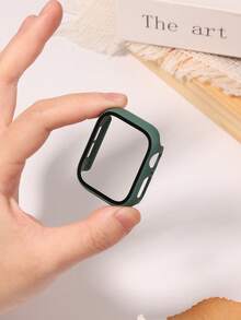 [3 Packs] Case Compatible With Apple Watch Case Series SE Ultra 11/10/9/8/7/6/5/4/3/2/1 38MM 42mm 46mm 45mm 44mm 40mm 41mm 49MM With Tempered Glass Screen Protector,Hard PC Protective Bumper And Ultra-Thin Face Cover Compatible With Iwatch Series SE Ultra 11/10/9/8/7/6/5/4/3/2/1 - Black/Green/Midnight Blue - View 5