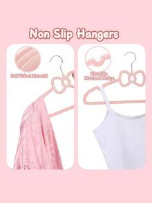 Velvet Hangers 20 Pack, 16" Non Slip Adult Hangers, 360 Degree Swivel-Hook, Ultra Slim Clothes Felt Hanger Space Saving, Durable & Cute For Coats, Jacket, Shirts, Dress - Multicolor - View 5