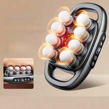 Massage Gun | 8 Interchangeable Heads & 30 Speeds For Deep Muscle Relief & Targeted Acupoint Relaxation - Black - View 2