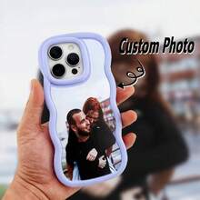 Customizable DIY Big Wave TPU Soft Phone Case, Compatible With Apple 17, 16, 15, 14, 13, 12 & 11 Pro Max Plus, S25/S24/A56/A55/Redmi 13c 14c. Supports Personalized Design And Private Photos. High-End Anti-Drop Phone Case, Can Be Customized With Family, Pets, Couples And Other Themes, Personalized Gift, Premium Protective Case, Unique Phone Case, Compatible With Apple Users, Pet Lovers - Black - View 10