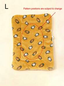 1pc Rabbit Carrot Mat, Hamster Pet Cute Cartoon Graphic Pads Rabbit Cage Stakes Pad Thickened Foot Liner For Hamster Mouse Knight Rat Big Hamster Small Pet Animal Supplies, Rabbit Supplies, Guinea Pig Stuff, Guinea Pig, Bunny Stuff, Hamster Dtuff, Bunny Bed, Dog Dtuff, Valentine's Day - Multicolor - View 6